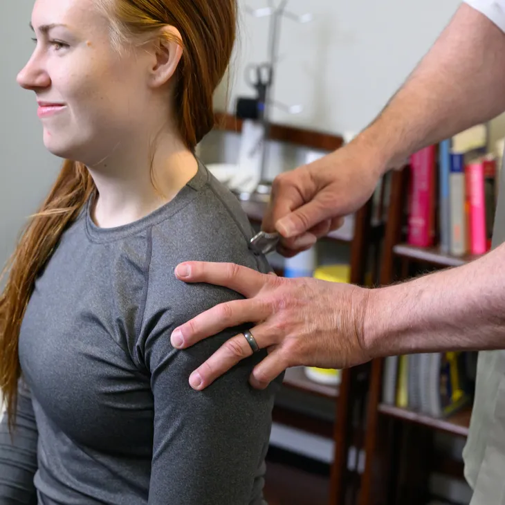 Targeted neck and mid-back treatment